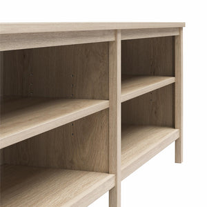 RealRooms Farmhouse Console for TVs up to 75" - Blonde Oak