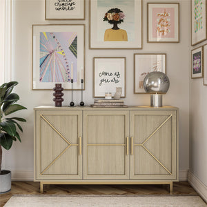 Mr. Kate Neely Wide Accent Cabinet - Pale Oak