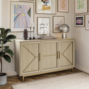 Mr. Kate Neely Wide Accent Cabinet - Pale Oak