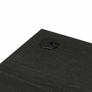Ameriwood Home Dominic L-Desk with Side Storage Bookshelves - Black Oak