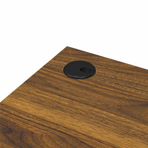 Ameriwood Home Dominic L-Desk with Side Storage Bookshelves - Magnolia Oak