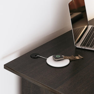 Ameriwood Home Dominic L-Desk with Side Storage Bookshelves - Espresso