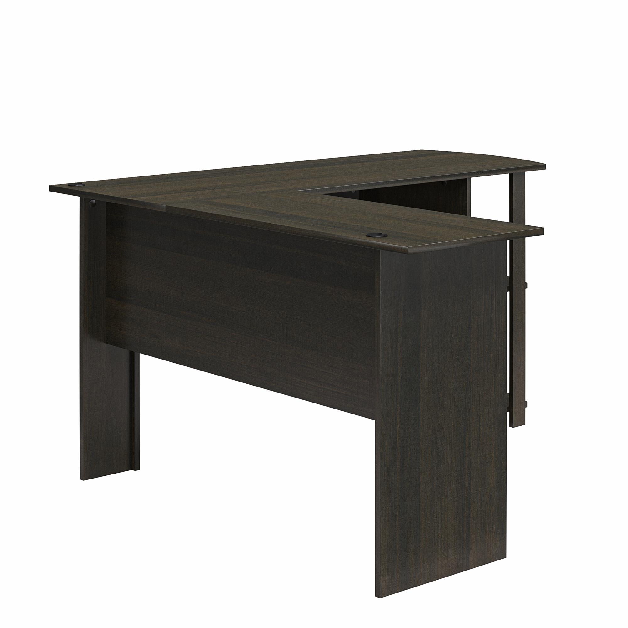 Ameriwood Home Dominic L-Desk with Side Storage Bookshelves - Espresso