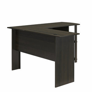 Ameriwood Home Dominic L-Desk with Side Storage Bookshelves - Espresso