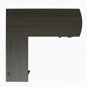 Ameriwood Home Dominic L-Desk with Side Storage Bookshelves - Espresso