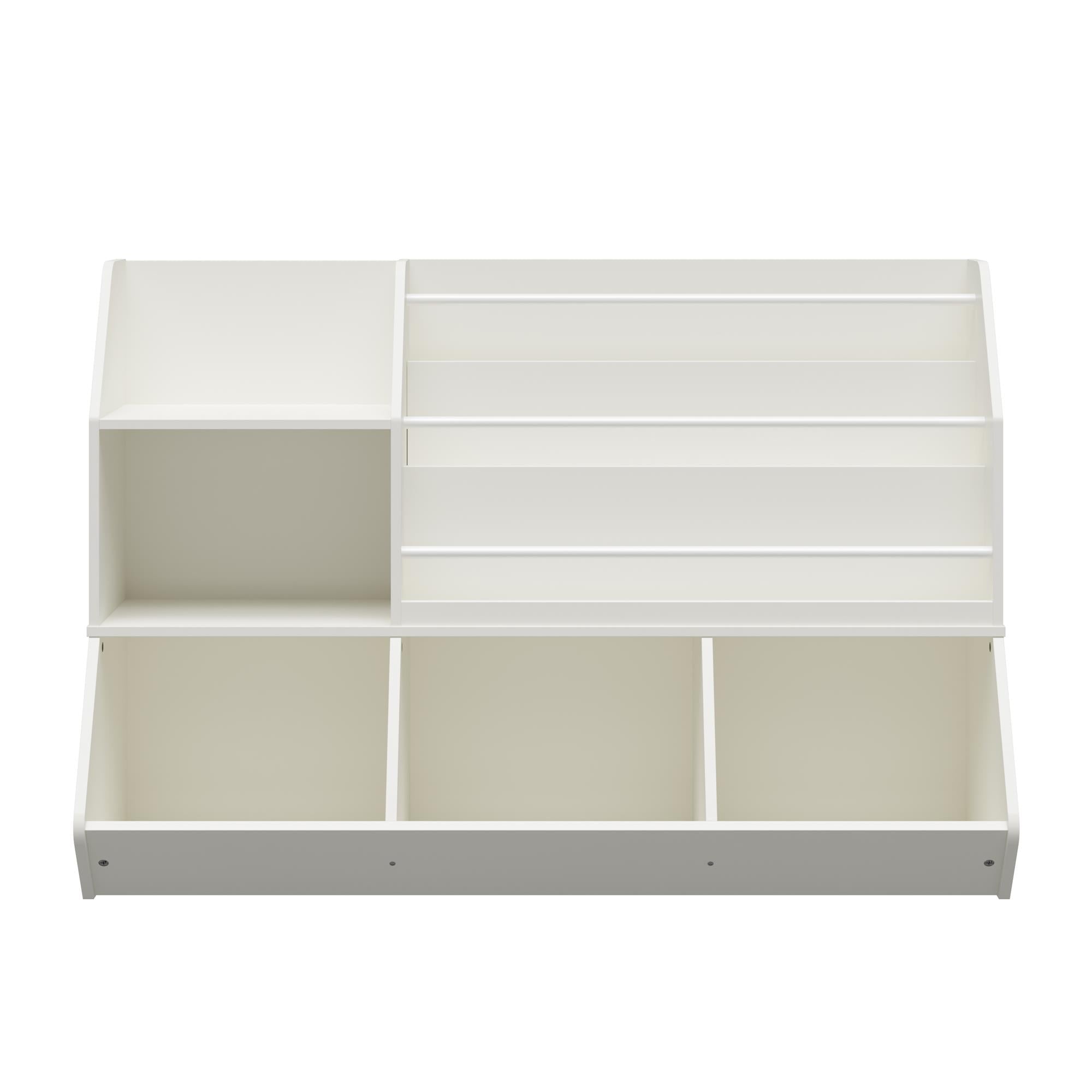 Ameriwood Home Tyler Kids Extra Large Book and Toy Storage Organizer - White