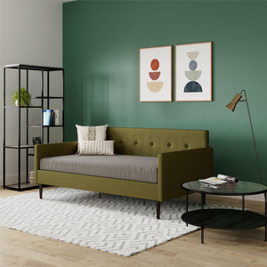 DHP Wimberly Upholstered Daybed - Olive Green - Twin