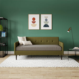 DHP Wimberly Upholstered Daybed - Olive Green - Twin
