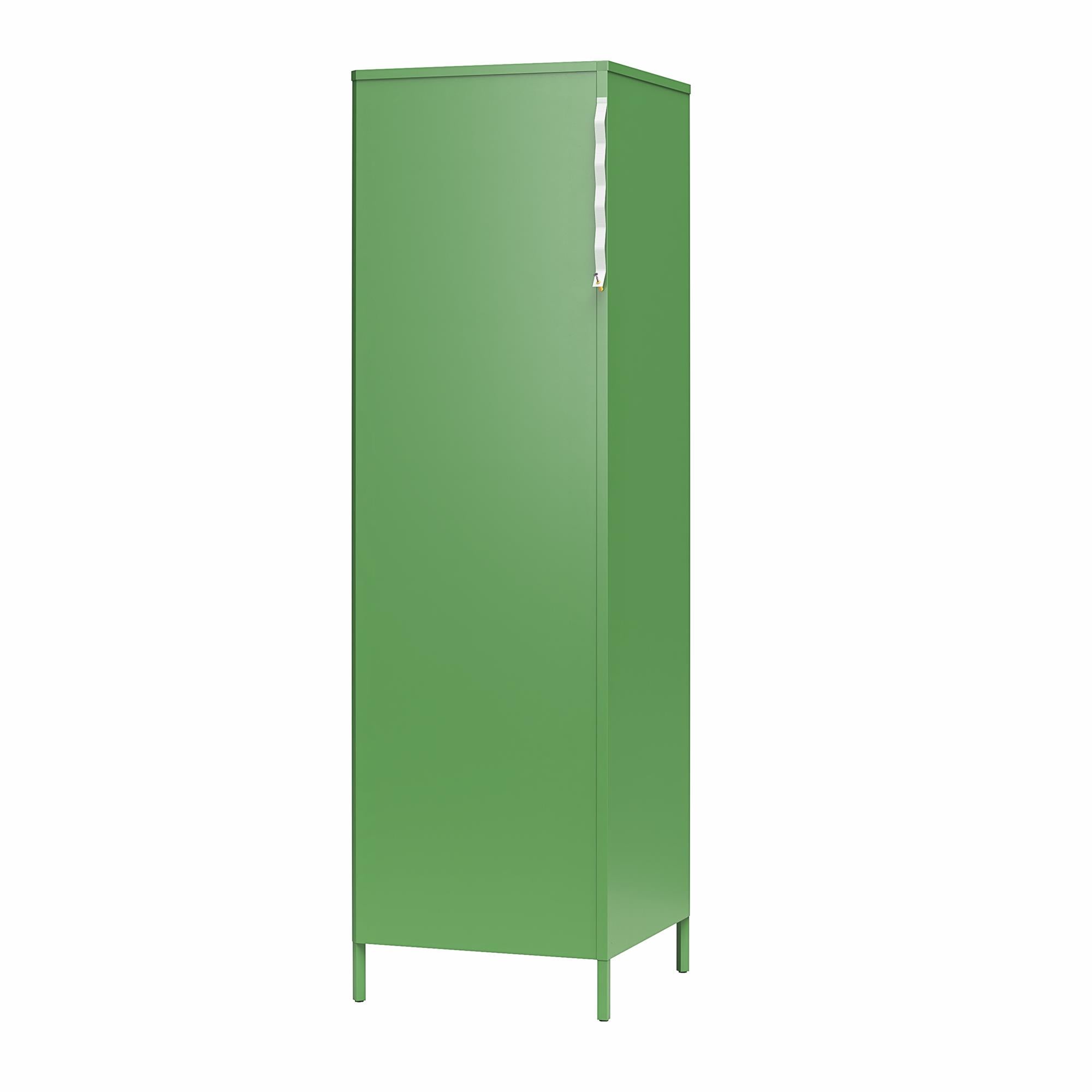Novogratz Channing Corner Storage Cabinet with 2 Doors - Kelly Green