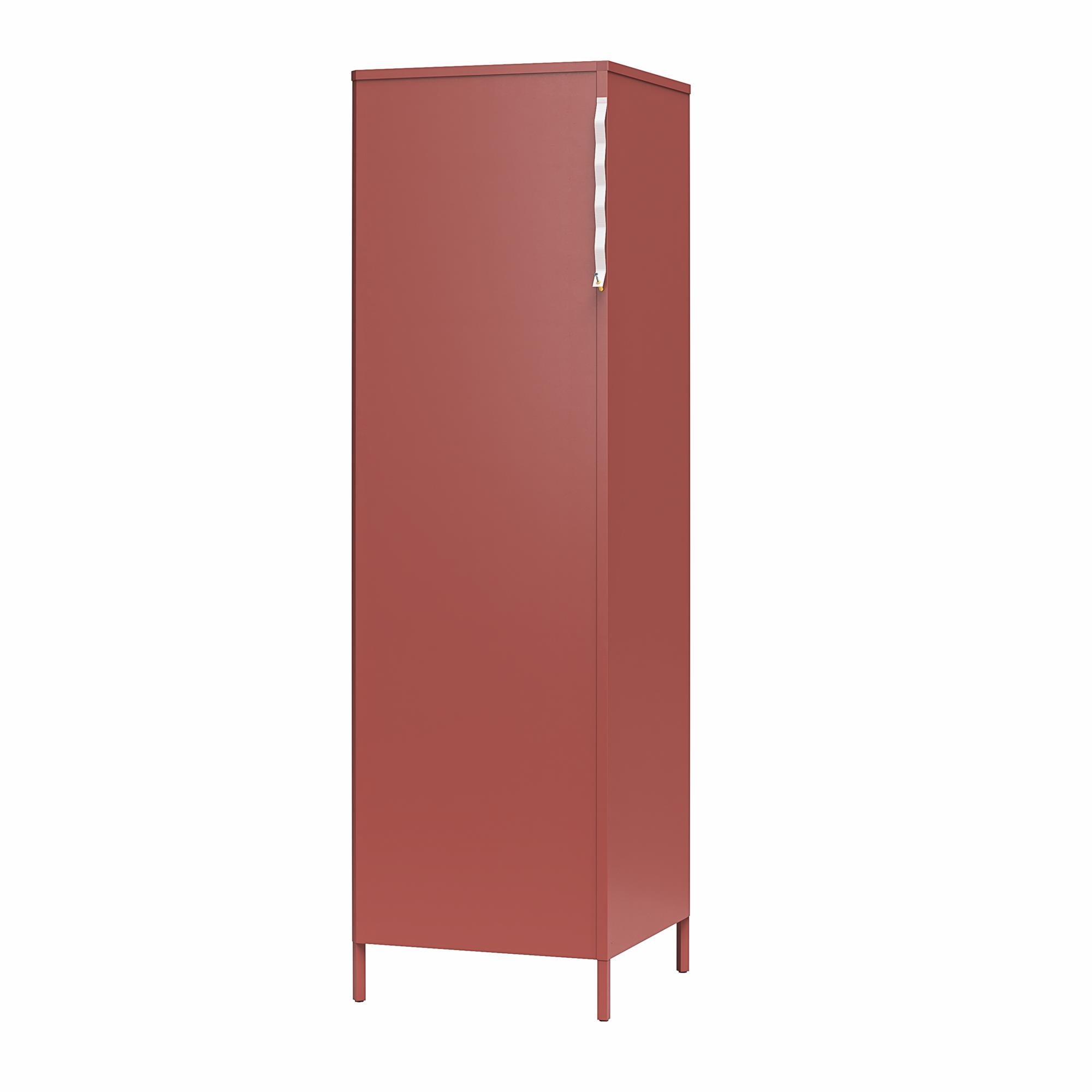 Novogratz Channing Corner Storage Cabinet with 2 Doors - Terracotta