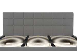 DHP Rose Upholstered Bed Frame - Gray - King
