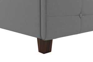DHP Rose Upholstered Bed Frame - Gray - King