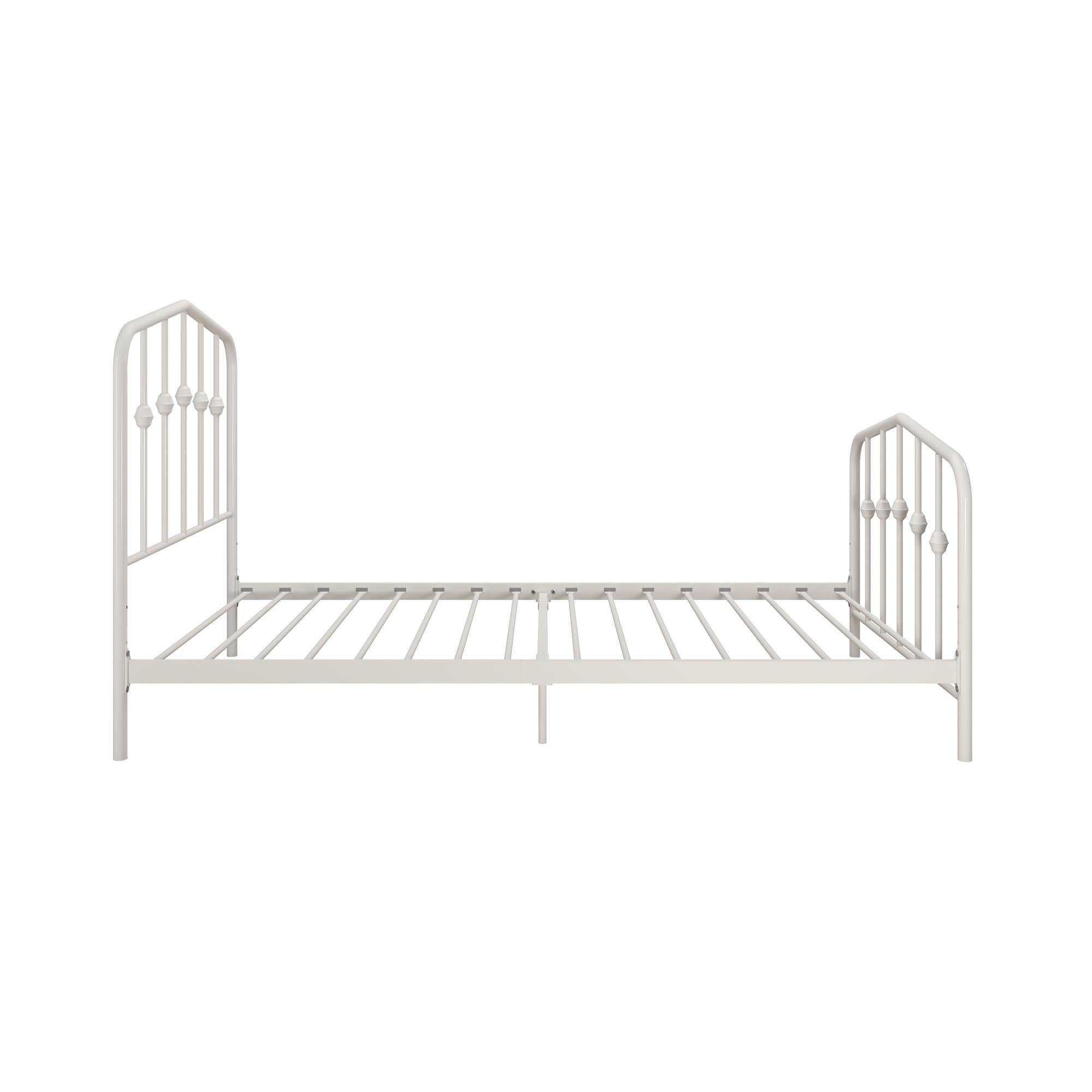 Novogratz Bushwick Metal Bed - Off White - Twin