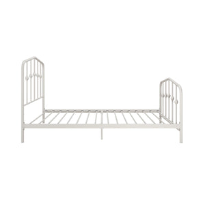 Novogratz Bushwick Metal Bed - Off White - Twin