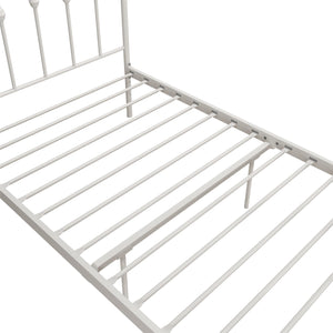 Novogratz Bushwick Metal Bed - Off White - Twin