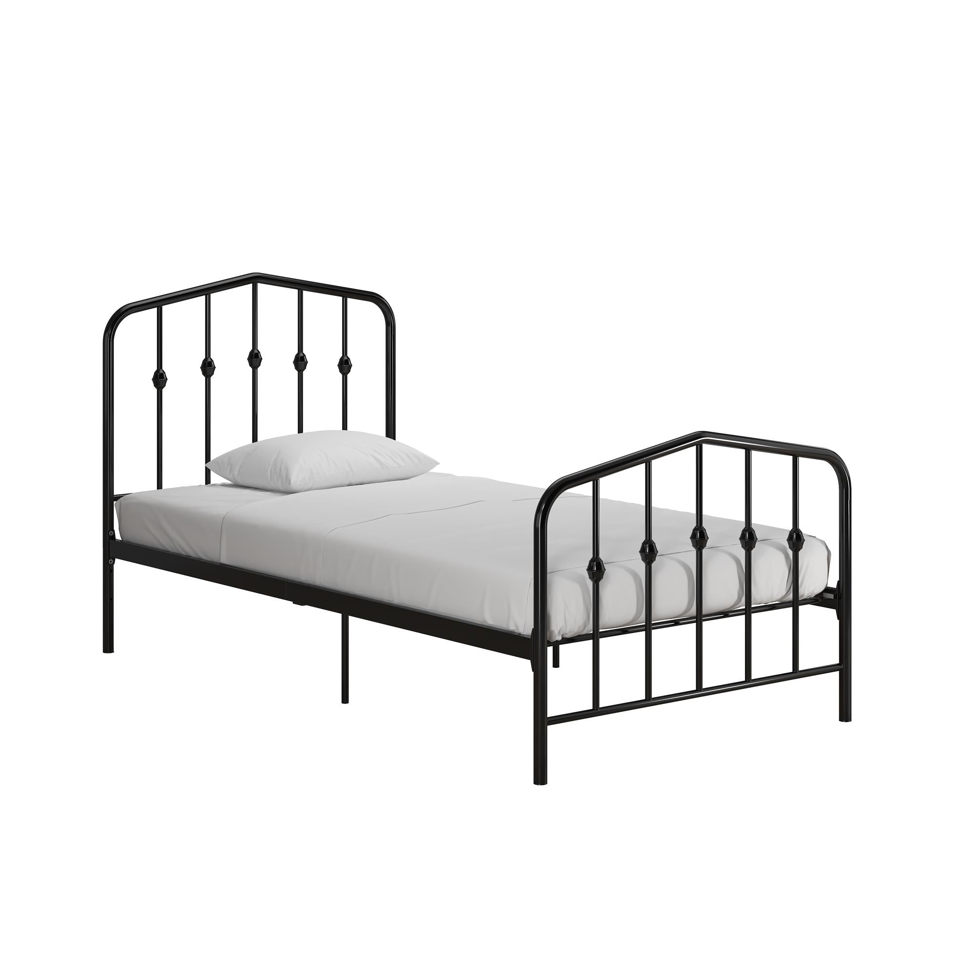 Novogratz Bushwick Metal Bed - Black - Twin