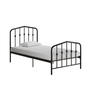 Novogratz Bushwick Metal Bed - Black - Twin