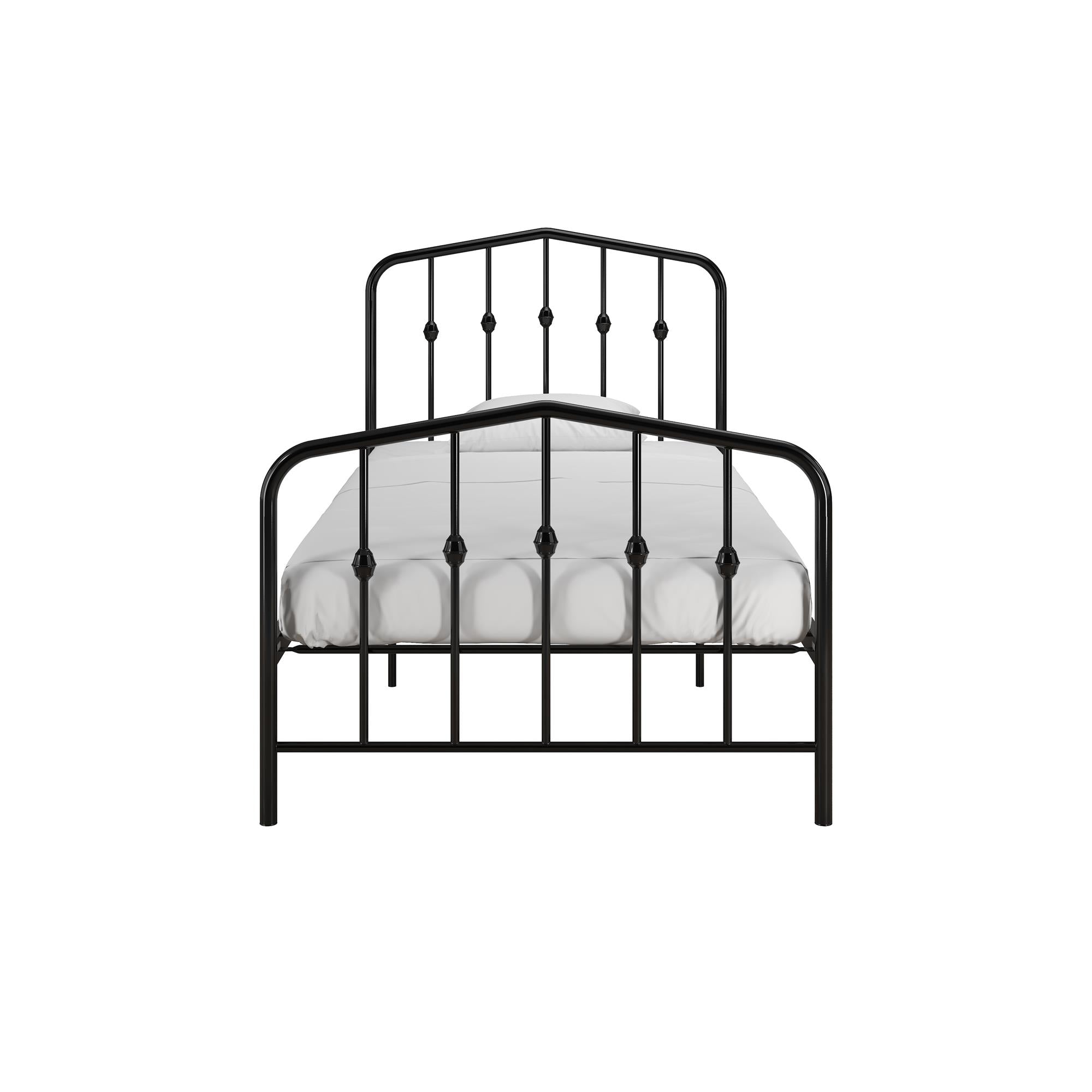 Novogratz Bushwick Metal Bed - Black - Twin