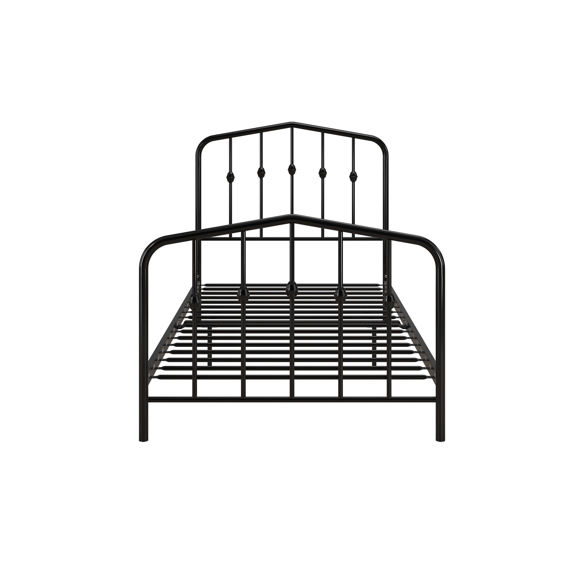 Novogratz Bushwick Metal Bed - Black - Twin