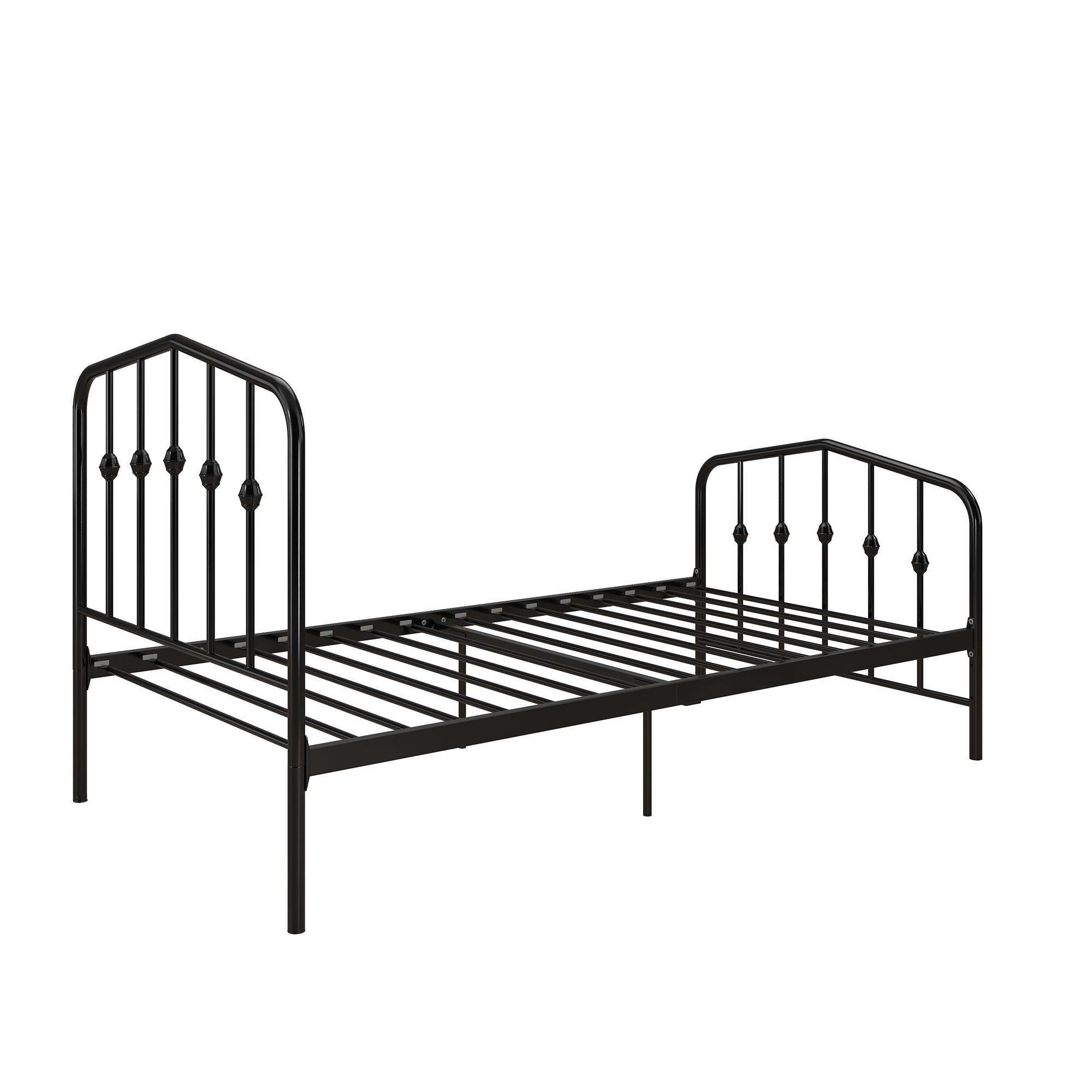 Novogratz Bushwick Metal Bed - Black - Twin