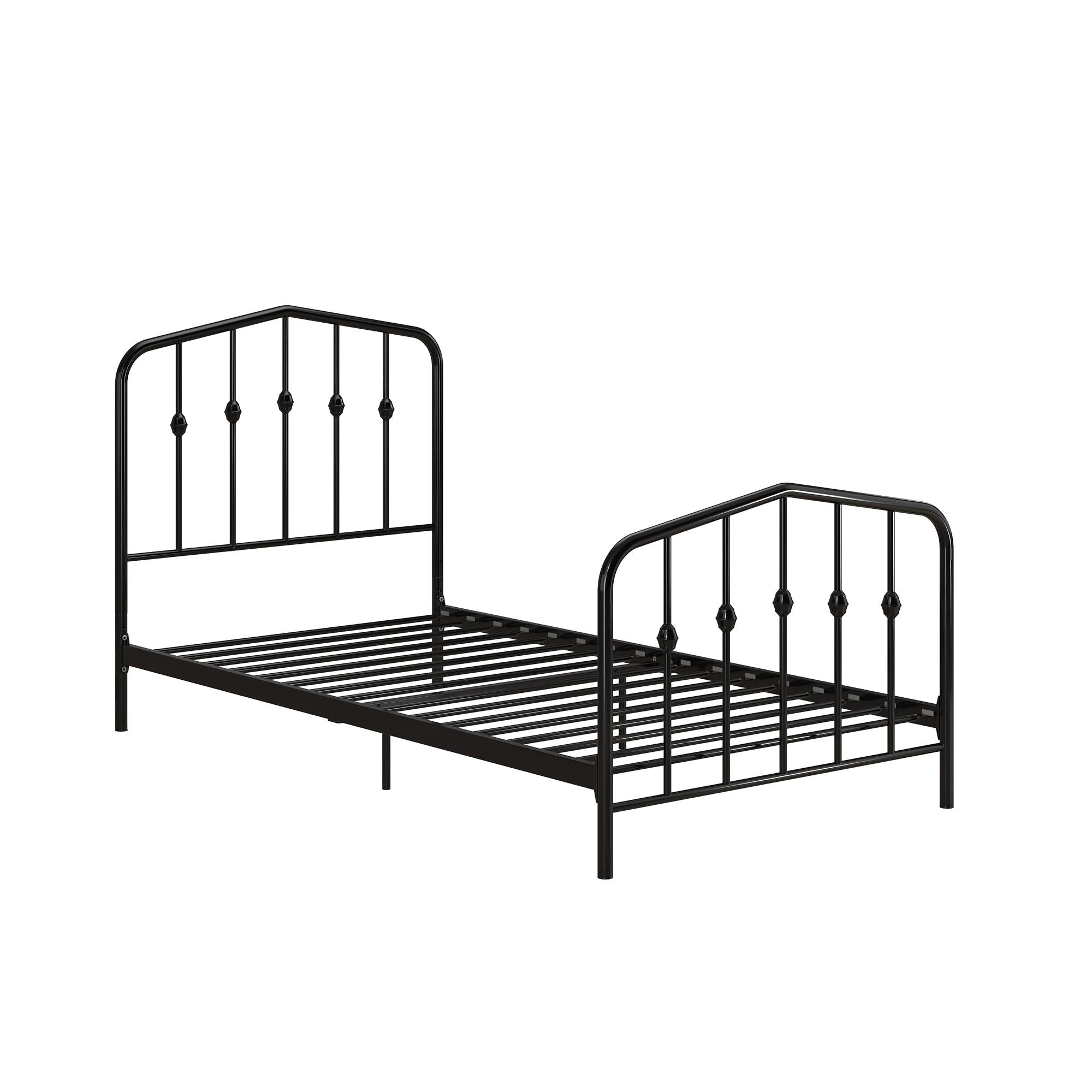 Novogratz Bushwick Metal Bed - Black - Twin