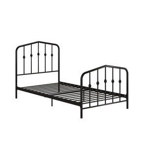 Novogratz Bushwick Metal Bed - Black - Twin