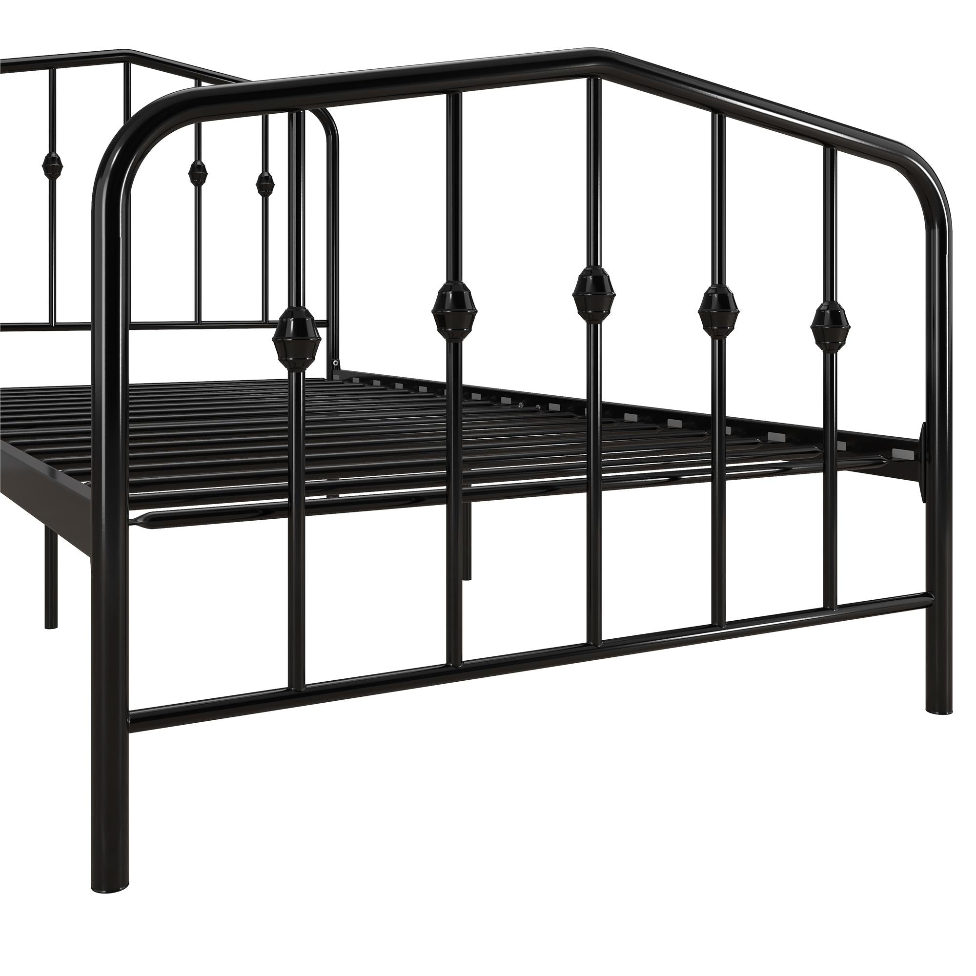 Novogratz Bushwick Metal Bed - Black - Twin