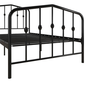 Novogratz Bushwick Metal Bed - Black - Twin