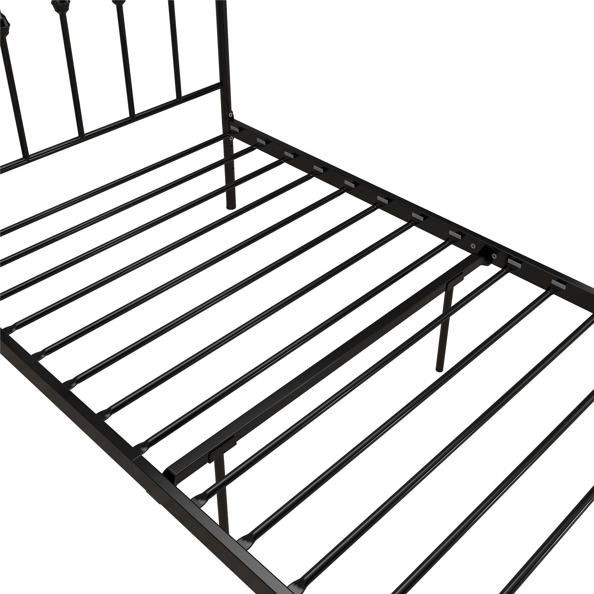 Novogratz Bushwick Metal Bed - Black - Twin