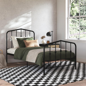 Novogratz Bushwick Metal Bed - Black - Twin