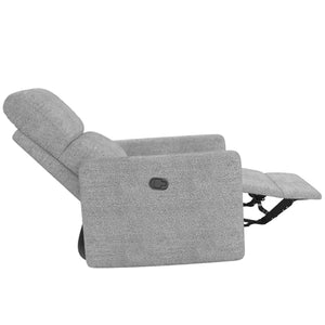 DHP Lukas Swivel Pushback Recliner - Light Gray - 1-Seater