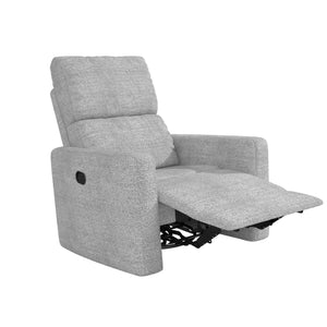 DHP Lukas Swivel Pushback Recliner - Light Gray - 1-Seater