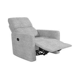 DHP Lukas Swivel Pushback Recliner - Light Gray - 1-Seater