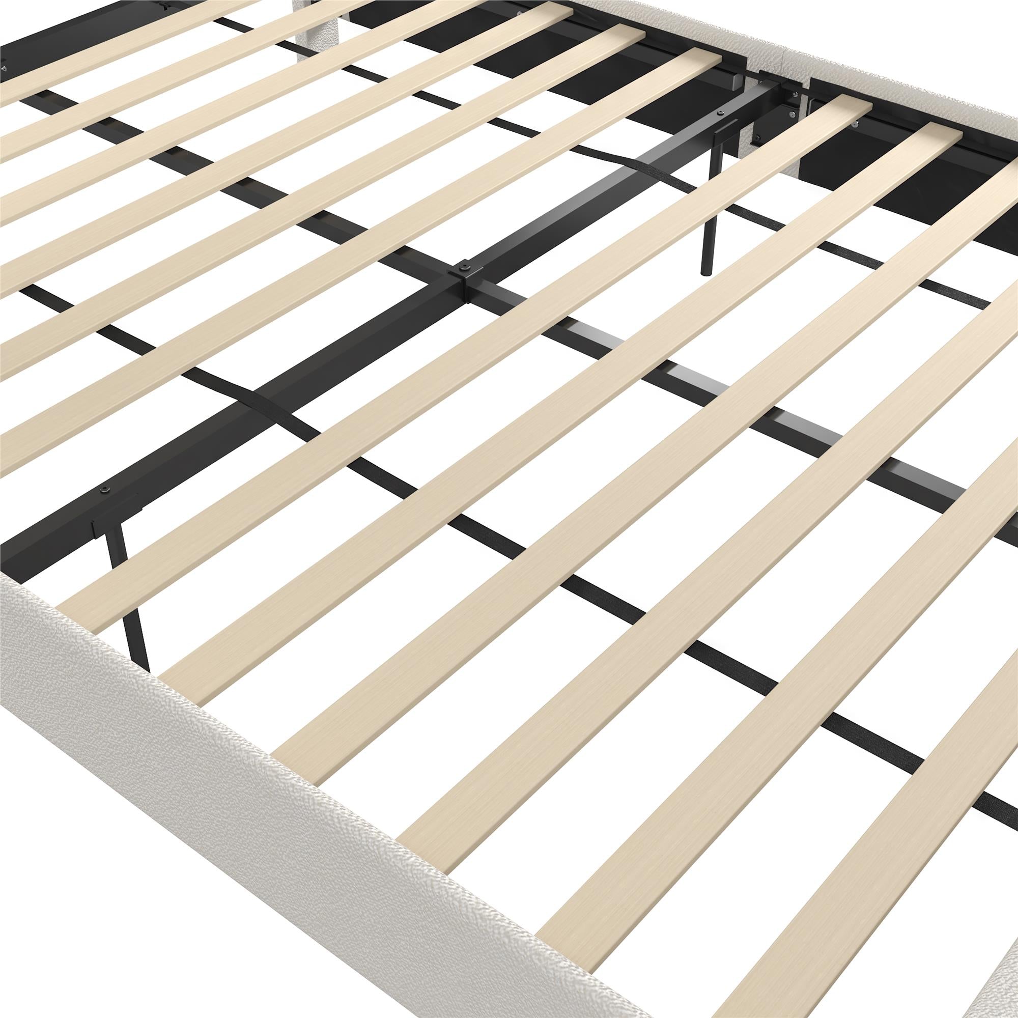 Novogratz Eloise Upholstered  Bed - Ivory - Queen