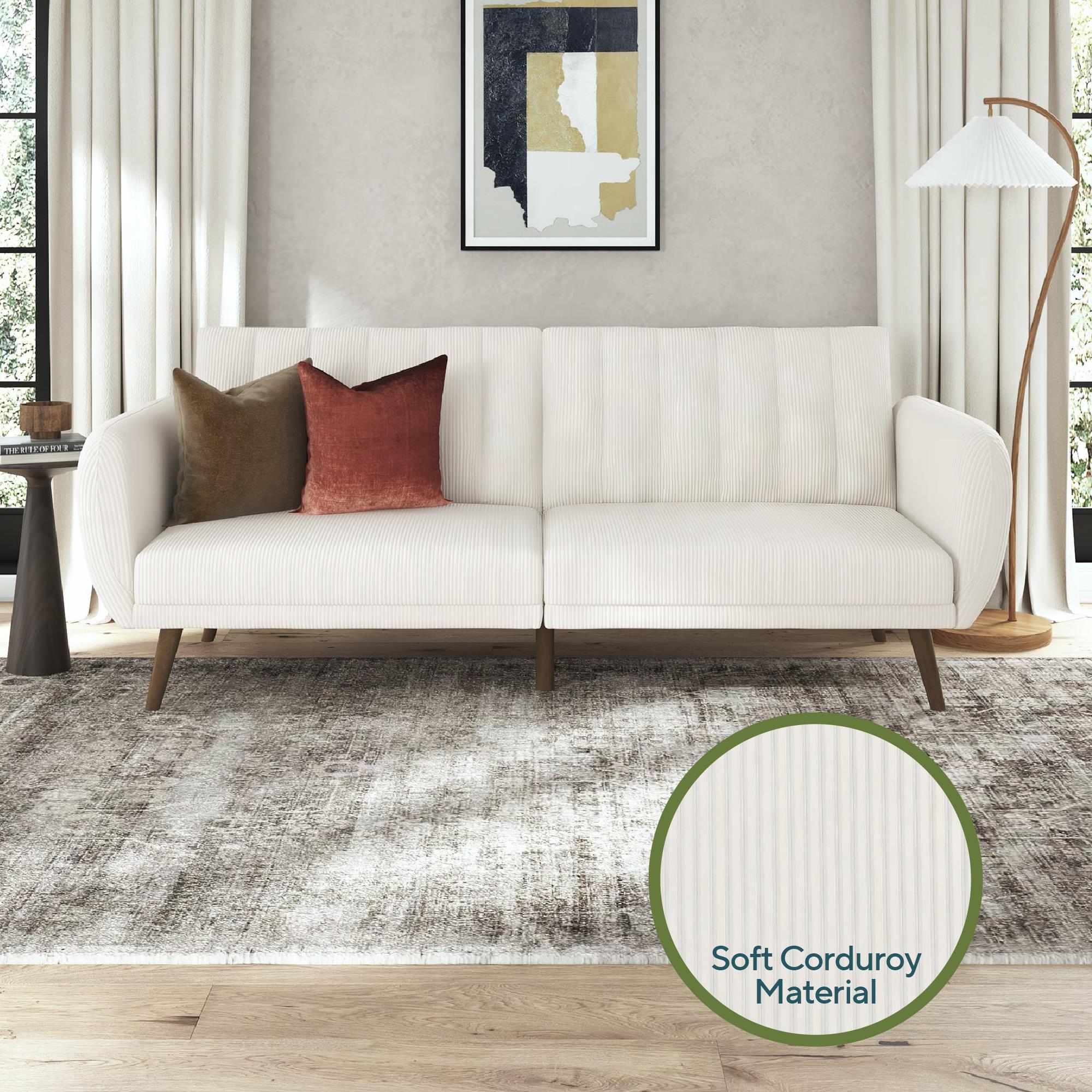 Novogratz Brittany Futon Sofa Bed - Ivory