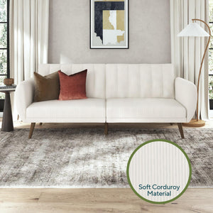 Novogratz Brittany Futon Sofa Bed - Ivory