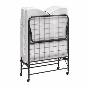 DHP Folding Cot Guest Bed with 5" Mattress - Black - Twin