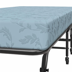 DHP Folding Cot Guest Bed with 4" Mattress - Black - Twin
