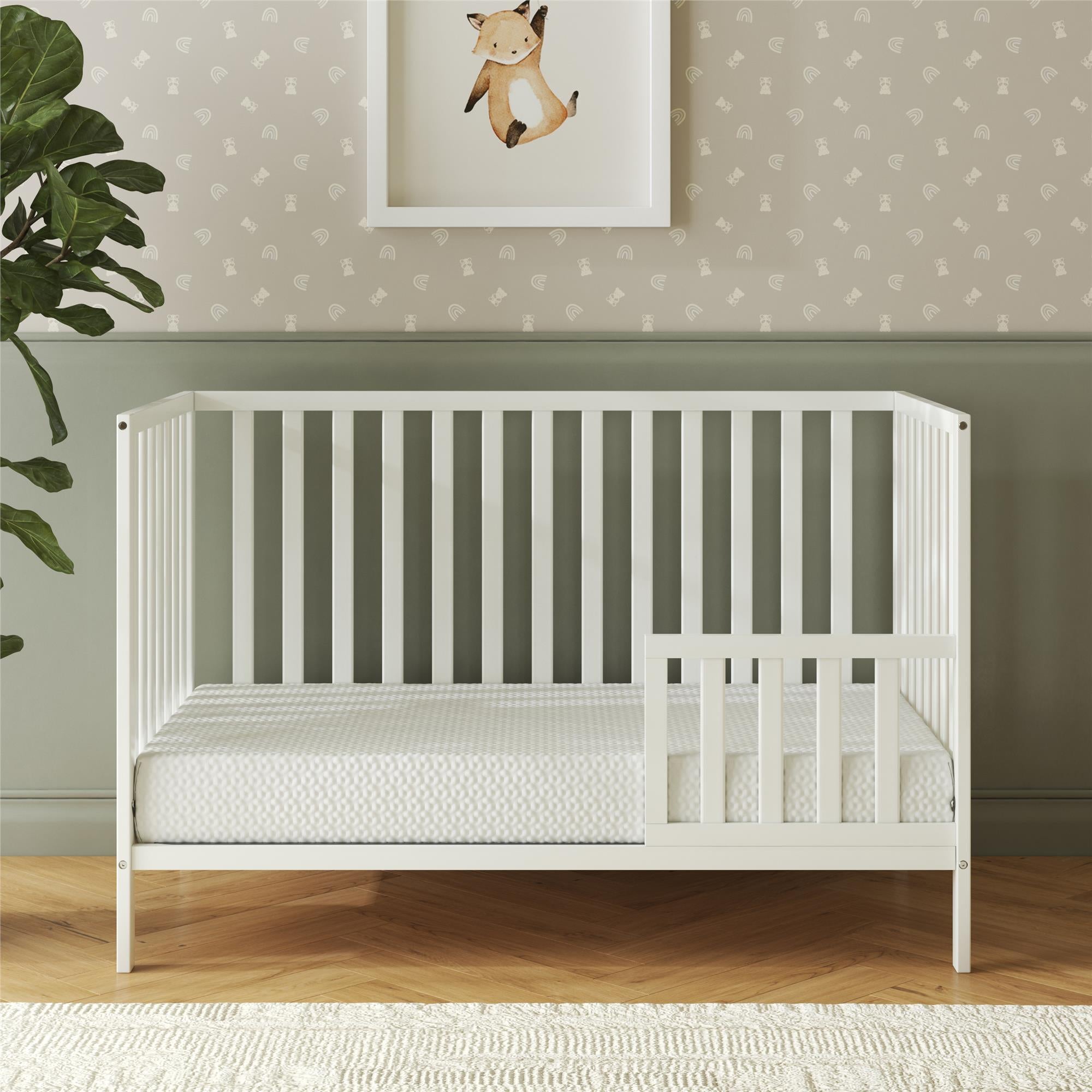Safety 1st Serene Snuggles Premium 6" Cooling Gel Memory Foam Crib & Toddler Mattress in a Box - White - Crib & Toddler Mattress