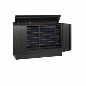 Signature Sleep Paramount Tri-Fold Cabinet Bed - Black Oak - Queen