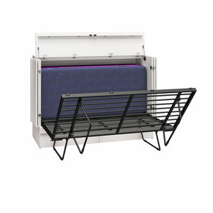 Signature Sleep Paramount Tri-Fold Cabinet Bed - Ivory Oak - Queen