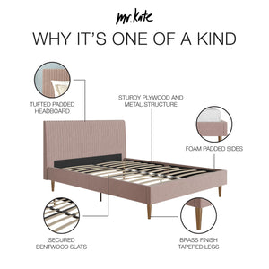 Mr. Kate Daphne Upholstered Bed - Blush - Full