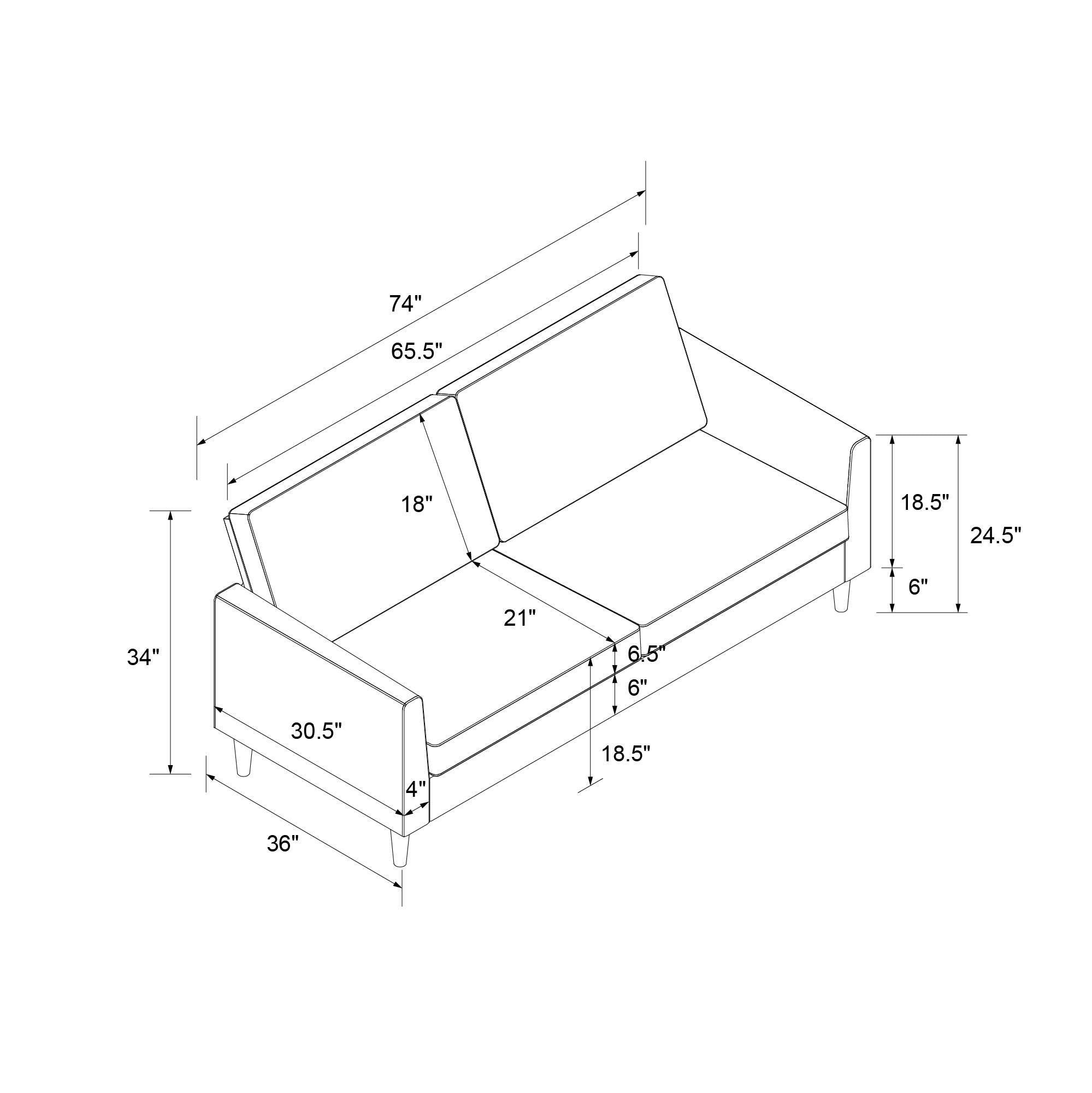 Mr. Kate Winston Sofa - Light Gray