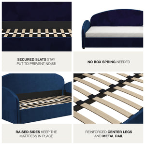 Mr. Kate Moon Upholstered Daybed - Blue - Twin