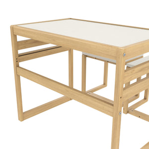 Max & Finn Signy 3-Piece Kids Activity Table Set - Blonde Oak