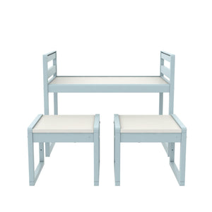Max & Finn Signy 3-Piece Kids Activity Table Set - Powder Blue