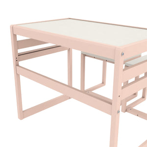 Max & Finn Signy 3-Piece Kids Activity Table Set - Pale Pink