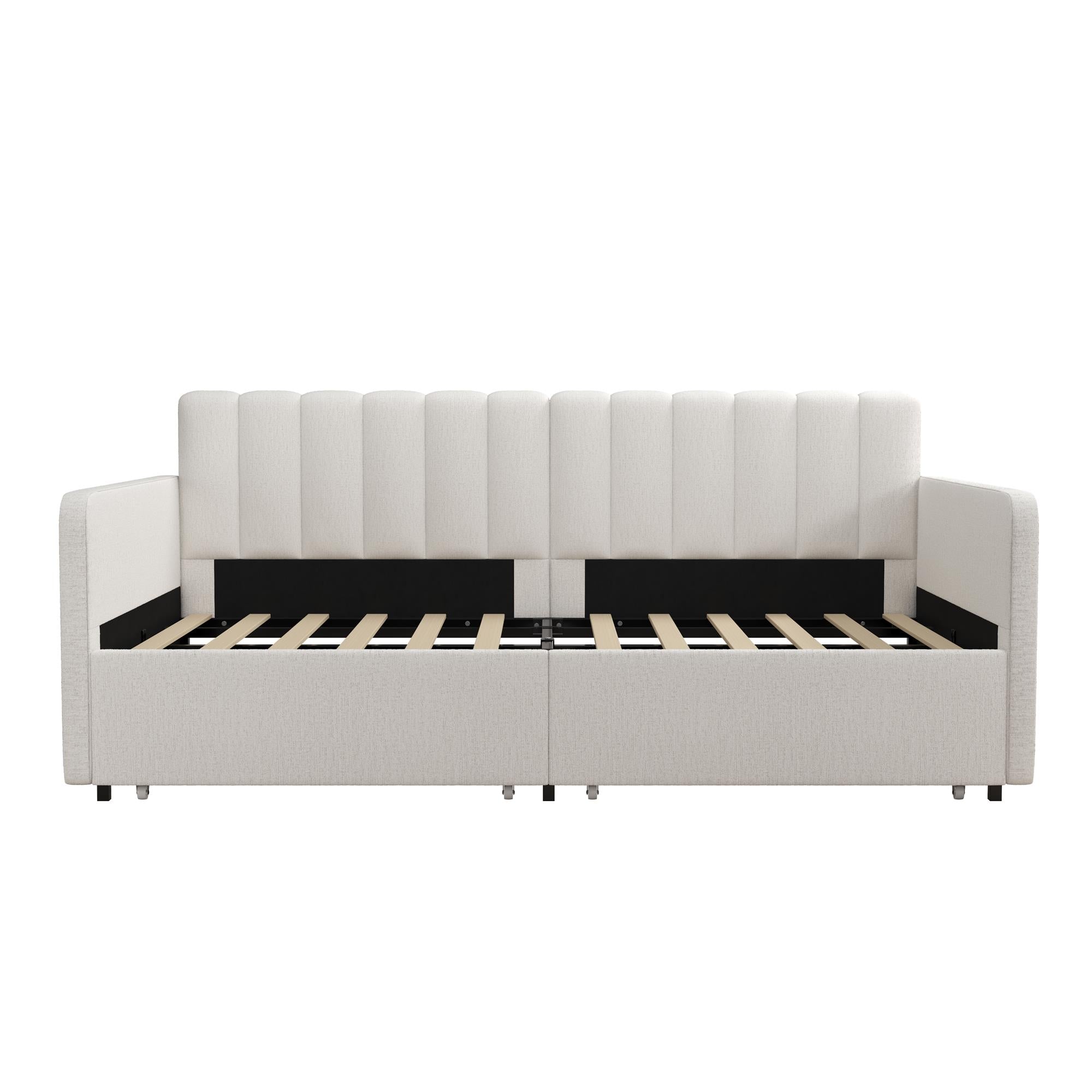 RealRooms Stratford Daybed with Storage Drawers - Cream - Twin