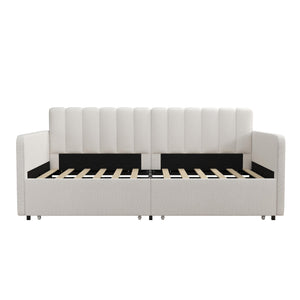 RealRooms Stratford Daybed with Storage Drawers - Cream - Twin