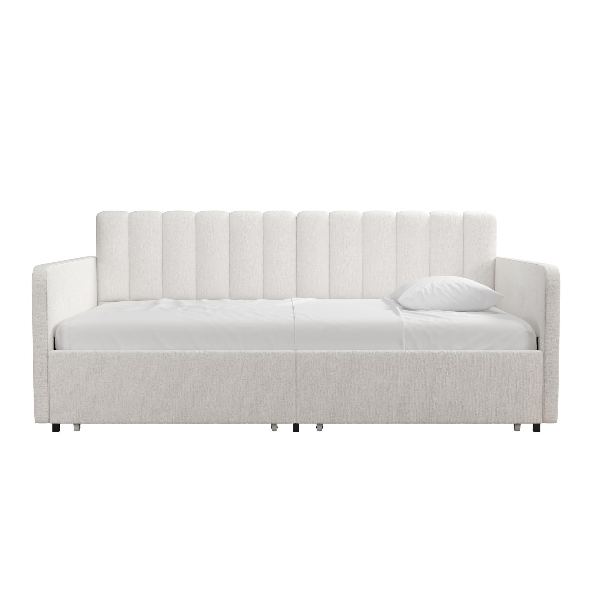 RealRooms Stratford Daybed with Storage Drawers - Cream - Twin